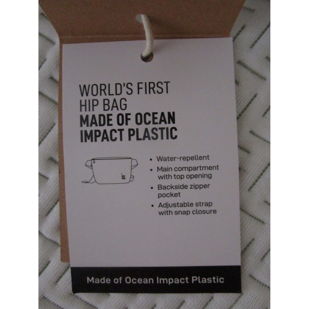 GOT BAG Hip Bag sport bag belt bag fanny pack Recycled Plastic Bay Blue NWT - Picture 8 of 11